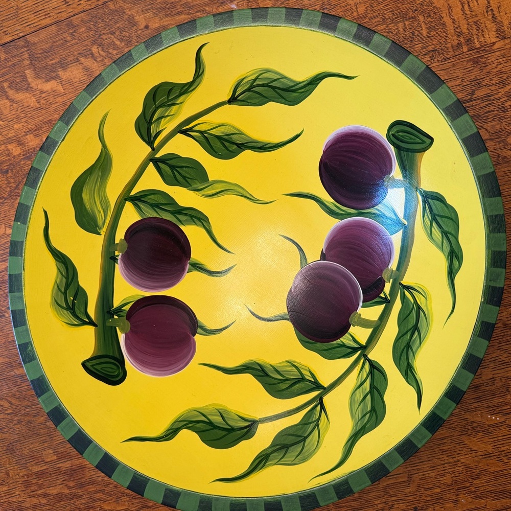 Sherwood Forest designs hand painted wood bowl - Picture 2 of 7
